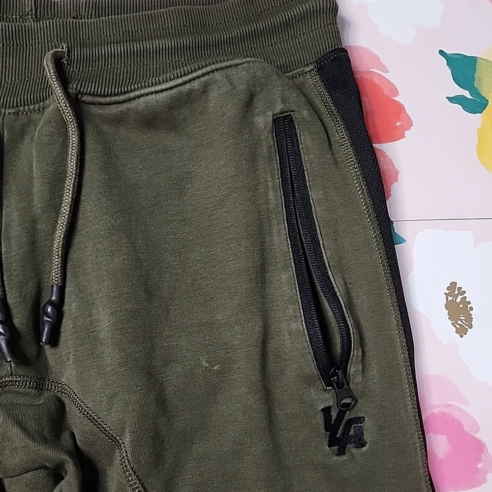 Young LA Sweatpant Joggers Olive And Black